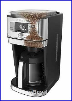 Cuisinart Automatic Burr Mill Coffee Grinder and Maker 12-Cup Black/Stainles
