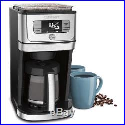 Cuisinart BURR GRIND & BREW Black & Silver Automatic Coffee Maker with Grinder