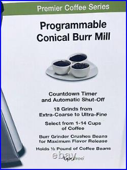 Cuisinart CBM-18 Programmable Conical Burr Mill Coffee Grinder New Open Box