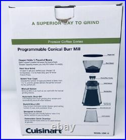 Cuisinart CBM-18 Programmable Conical Burr Mill Coffee Grinder New Open Box