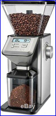 Cuisinart Coffee Grinder Conical Burr Mill Brushed Stainless 18 Grind settings