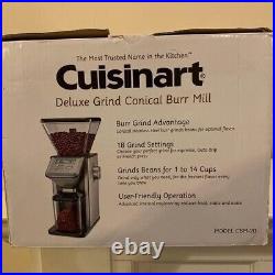 Cuisinart Deluxe Grind Conical Burr Mill CBM20 Black/Stainless
