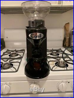 Cunill Tranquilo Coffee Espresso Grinder Black Doserless 60mm Steel Burrs