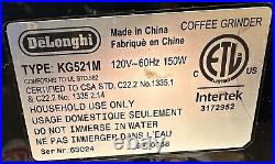 DELONGHI KG521M Dedica Digital Coffee Stainless Steel Conical Burr Grinder