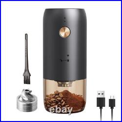 Electric Burr Coffee Grinder, Rechargeable Mini Coffee Grinder, Small Stainless