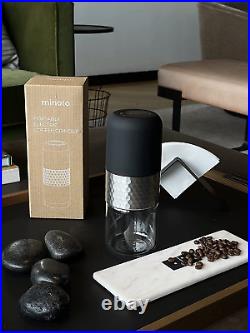 Electric Ceramic Conical Burr Coffee Grinder 5 Adjustable Grind Settings Who