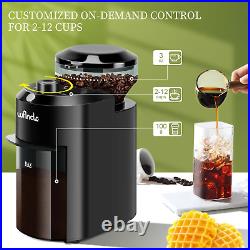 Electric Coffee Grinder Adjustable Burr Mill Coffee Bean Grinding with 28 Grind