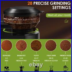 Electric Coffee Grinder Automatic Burr Mill Coffee Bean Grinding with 28 Grind S