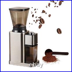 Electric Coffee Grinder Espresso Coffee Mill 250g Stainless Steel Conical Burr
