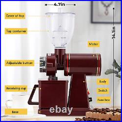 Electric Coffee Grinder Flat Burr Espresso Grinder Commercial & Homeuse Stainles