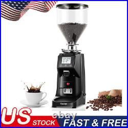 Electric Coffee Grinder Flat Burr With19 Settings & Digital Timer Display Aluminum