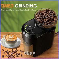 Electric Conical Burr Coffee Grinder with 28 Grind Settings