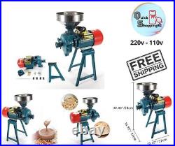 Electric Grain Mill Cereals Grinder 220v-110V Coffee Mill with Funnel Conical