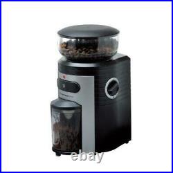 Espressione Professional Conical Burr Coffee Grinder, Black/Silver