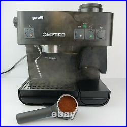 Estro Profi COM 002 Espresso Machine Black & Chrome with Coffee Grinder Tested