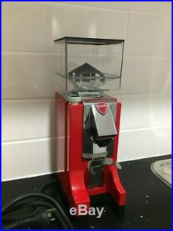 Eureka Mignon Red Barely Used Coffee Grinder Made in Italy