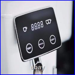 Flat Wheel Burr Electric Coffee Maker Touch Screen Display Button Adjustable New