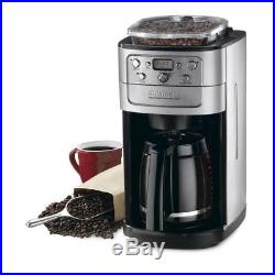 Fully Programmable Coffee Maker With Burr Grinder 12-Cup No-Drip Glass Brewer