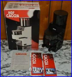 GAGGIA MDF Model 8002 (Black) ESPRESSO / COFFEE BURR GRINDER with Built-In Doser