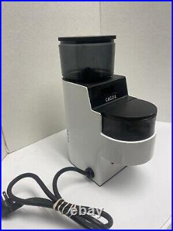 Gaggia Electric Coffee Bean Grinder Burr White Model MDF Italy Tested
