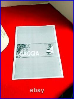Gaggia MDF Burr Coffee Grinder 10oz WHITE 8002 With Manual Made In Italy