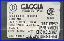 Gaggia MDF Burr Coffee Grinder Made In Italy