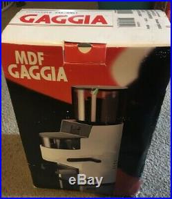 Gaggia MDF Coffee Espresso Burr Grinder excellent condition