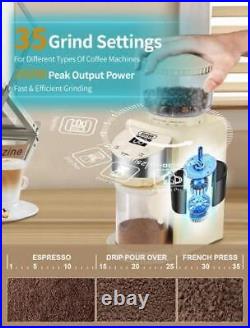 Gevi Burr Coffee Grinder, Adjustable Burr Mill with 35 Precise Grind Settings
