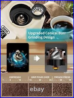 Gevi Burr Coffee Grinder, Adjustable Burr Mill with 35 Precise Grind Settings