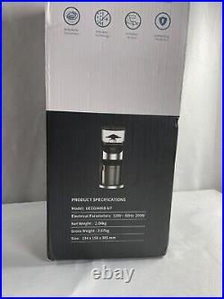Gevi GECGI406B-U7 Black Corded Electric 200W 2 In 1 Burr Coffee Grinder