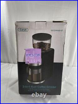 Gevi GECGI406B-U7 Black Corded Electric 200W 2 In 1 Burr Coffee Grinder
