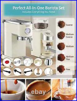 Gevi Professional 20 Bar Espresso Machine & Coffee Grinder Pack +Accessories