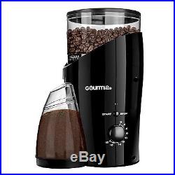 Gourmia GCG185 Electric Burr Coffee Grinder, Heavy Duty Steel Grinding Disc 110V