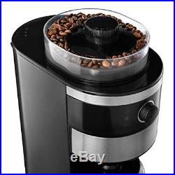 Gourmia GCM4850 Grind & Brew Coffee Maker with Built-In Adjustable Grinder 6-Cup