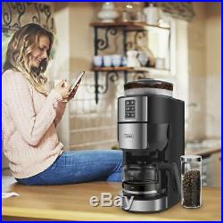 Grind and Brew Coffee Maker with Built-In Burr Coffee Grinder