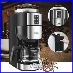 Grind and Brew Coffee Maker with Built-In Burr Coffee Grinder, Drip Coffee Machi