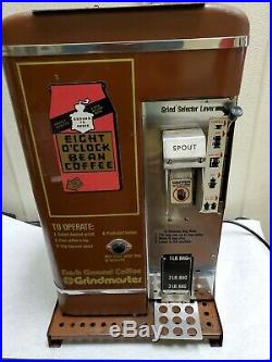 Grindmaster 505 Burr Commercial Fresh Ground Coffee Grinder 8 Oclock BROWN- Rare
