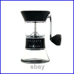 Handground Precision Manual Coffee Grinder Conical Ceramic Burr Mill (Black)