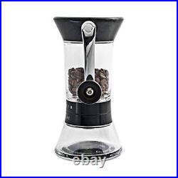 Handground Precision Manual Coffee Grinder Conical Ceramic Burr Mill  Black