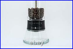 Handground Precision Manual Coffee Grinder Conical Ceramic Burr Mill (Black)