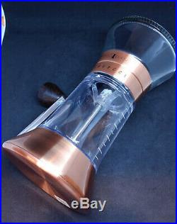 Handground Precision Manual Coffee Grinder Conical Ceramic Burr Mill Copper