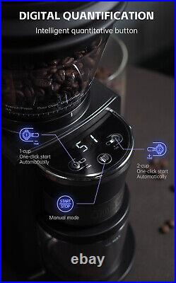 HiBREW Automatic Burr Mill Electric Coffee Grinder with 34 Gears for Espresso