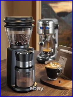 HiBREW Automatic Burr Mill Electric Coffee Grinder with 34 Gears for Espresso Am