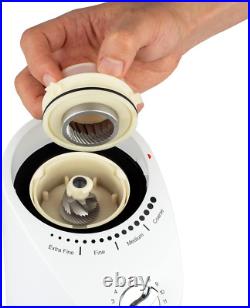 Infinity plus Conical Burr Grinder, White Infinity plus Conical Burr Grinder, White