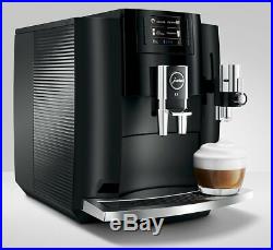 JURA E8 2020 Piano Black Automatic Espresso/Coffee Center Machine withBurr Grinder