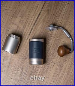 JX S Manual Coffee Grinder Silver with Assembly Stainless Steel Conical Burr N