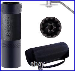 J-Max Manual Coffee Grinder Iron Gray with Assembly Coated Conical Burr, Magnet