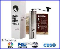 JavaPresse Manual Coffee Grinder Conical Burr Mill for Precision Brewing Bru
