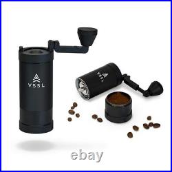Java Manual Coffee Grinder 20 Gram Capacity Stainless Steel Burr 50 Settings