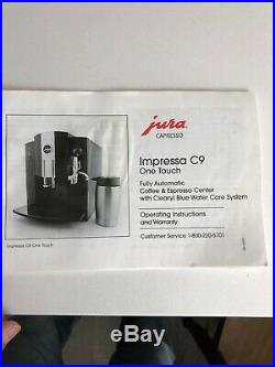 Jura C9 IMPRESSA Automatic Coffee Machine